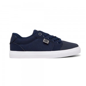 DC Anvil Skateschuhe Kinder Navy Grau | LZDC-85197