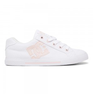 DC Chelsea Skateschuhe Damen Weiß Rosa | SMEA-50827