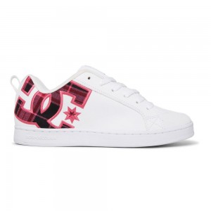 DC Court Graffik Skateschuhe Damen Weiß Rosa | FVNG-72631