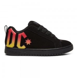 DC Court Graffik Skateschuhe Herren Schwarz | DKFW-10367