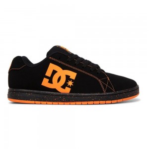 DC Gaveler Skateschuhe Herren Schwarz Orange | IKEZ-92817