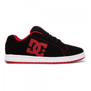 DC Gaveler Skateschuhe Herren Schwarz Rot | YXDK-12473