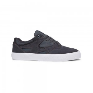 DC Kalis Vulc Skateschuhe Herren Grau Schwarz | BXAS-56943