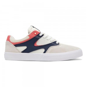 DC Kalis Vulc Skateschuhe Herren Weiß Navy | CPDY-13852