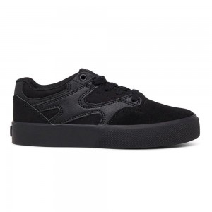 DC Kalis Vulc Skateschuhe Kinder Schwarz | OCJZ-65403