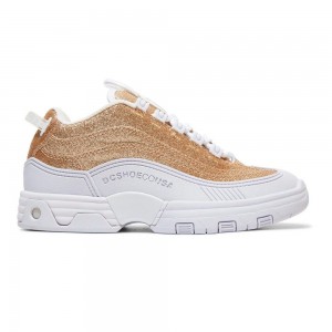 DC Legacy OG Sportschuhe Damen Gold Weiß | CHKX-78410