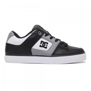 DC Pure Skateschuhe Herren Grau Schwarz | RXEN-81076