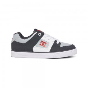 DC Pure Skateschuhe Kinder Schwarz Grau | MYAI-48135