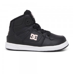 DC Pure Skateschuhe Kinder Schwarz Rosa | IYVD-39016