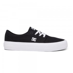 DC Trase Skateschuhe Damen Schwarz Weiß | LYXO-34086