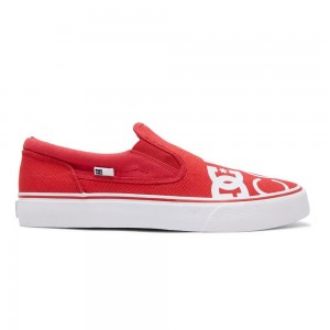 DC Trase Skateschuhe Herren Rot Weiß | BVCT-23694