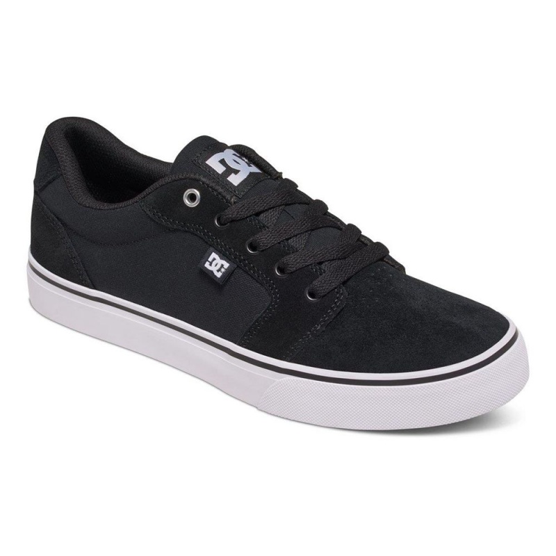 DC Anvil Skateschuhe Herren Schwarz Weiß | WQJB-57092