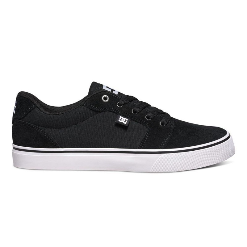 DC Anvil Skateschuhe Herren Schwarz Weiß | WQJB-57092