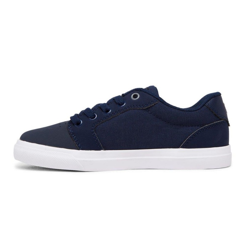 DC Anvil Skateschuhe Kinder Navy Grau | LZDC-85197