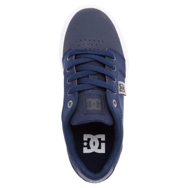 DC Anvil Skateschuhe Kinder Navy Grau | LZDC-85197