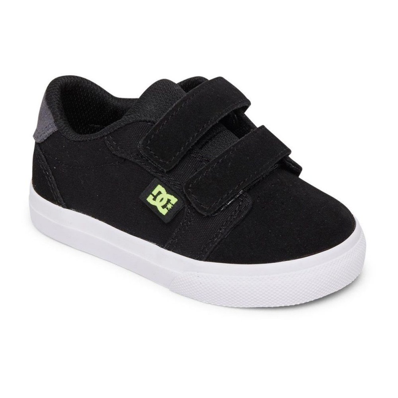 DC Anvil Skateschuhe Kinder Schwarz Grau | EKXC-86039