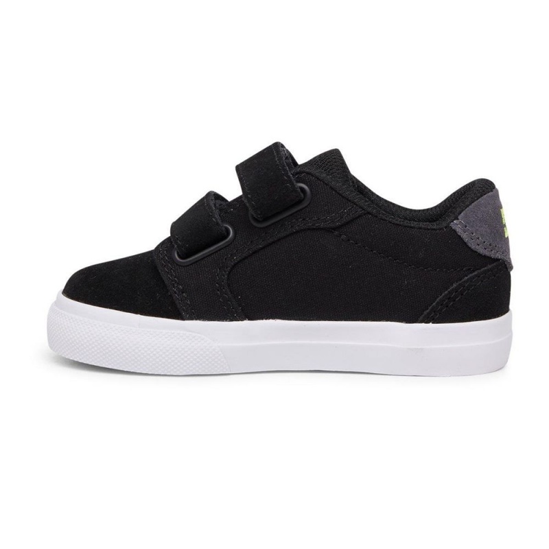 DC Anvil Skateschuhe Kinder Schwarz Grau | EKXC-86039