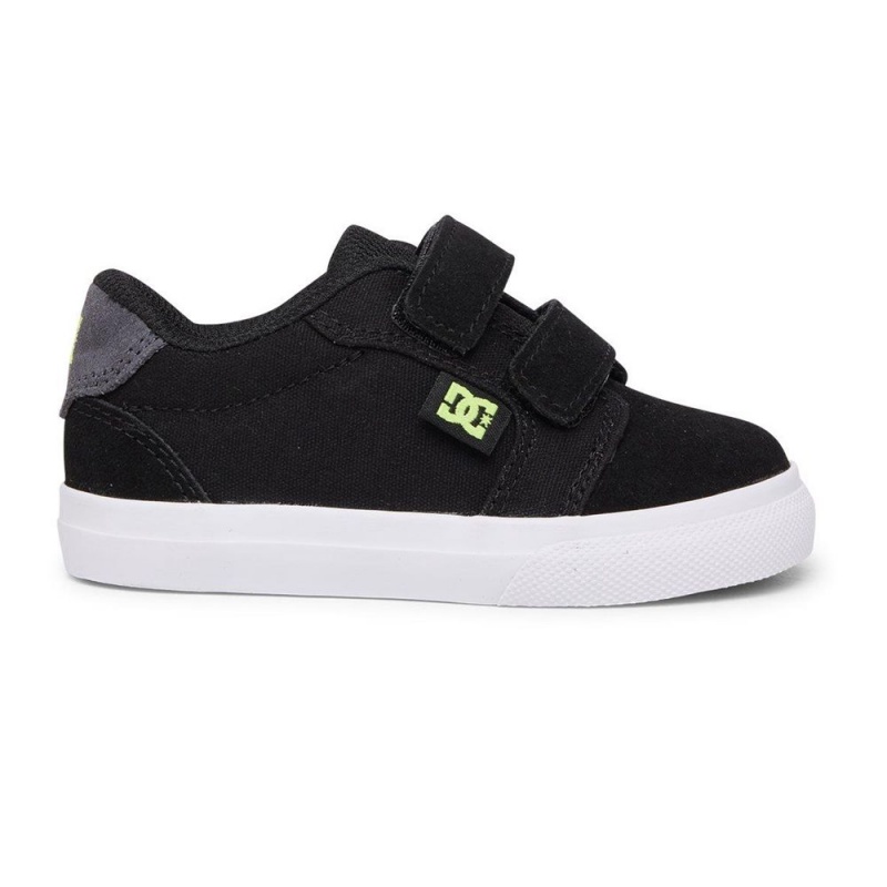 DC Anvil Skateschuhe Kinder Schwarz Grau | EKXC-86039