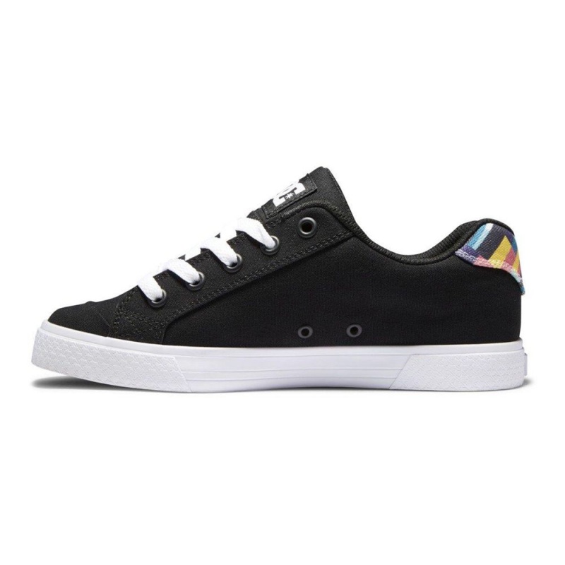 DC Chelsea Skateschuhe Damen Schwarz Mehrfarbig | NWFS-63192