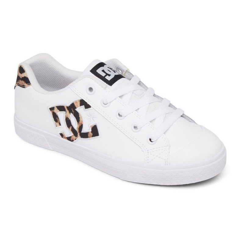 DC Chelsea Skateschuhe Damen Weiß Leopard | OJSW-36980