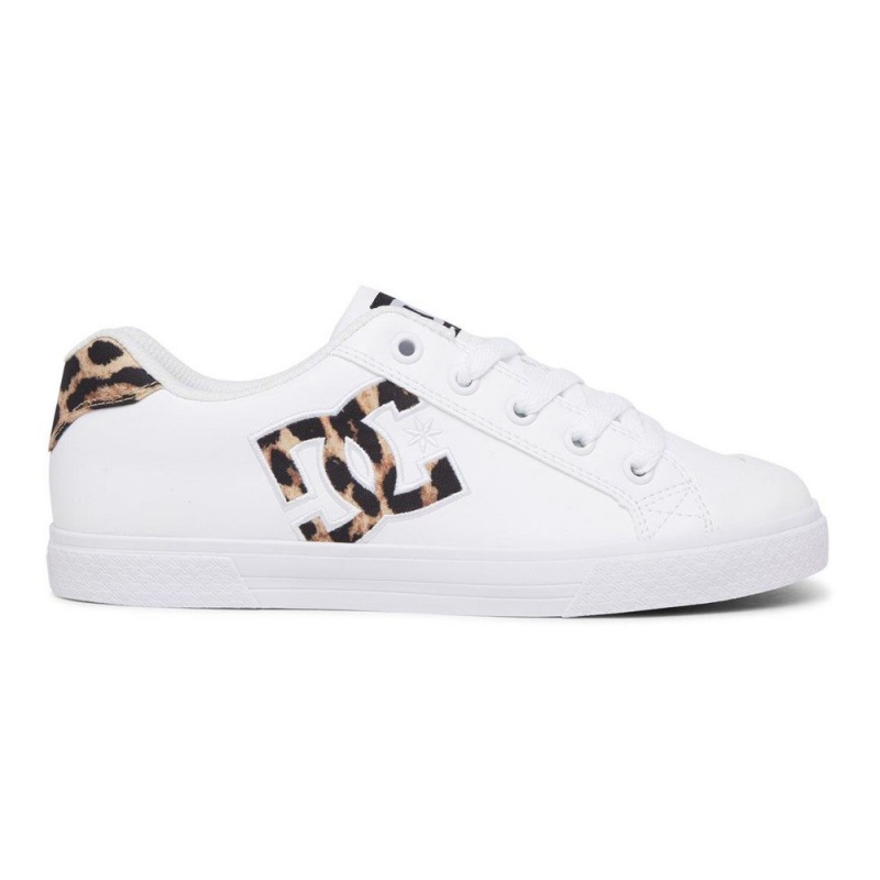 DC Chelsea Skateschuhe Damen Weiß Leopard | OJSW-36980