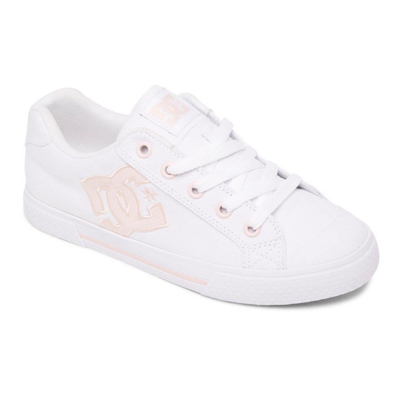 DC Chelsea Skateschuhe Damen Weiß Rosa | SMEA-50827