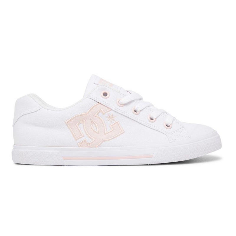 DC Chelsea Skateschuhe Damen Weiß Rosa | SMEA-50827