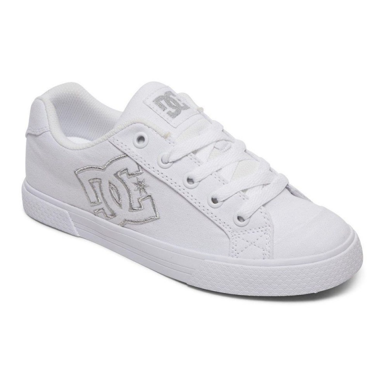 DC Chelsea Skateschuhe Damen Weiß Silber | FETO-45612