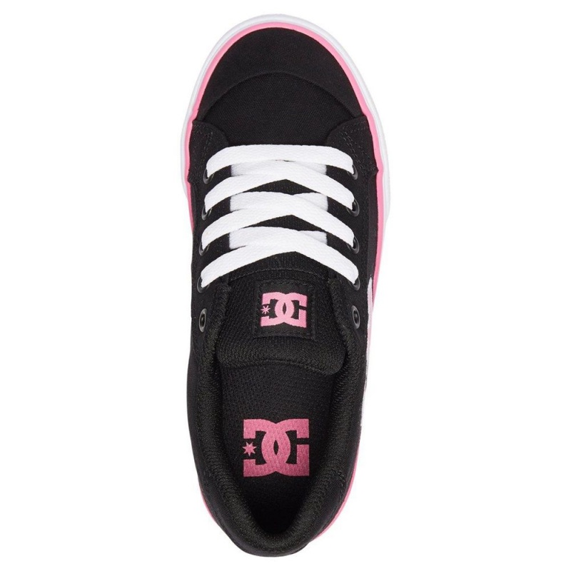 DC Chelsea Skateschuhe Kinder Schwarz Rosa | FRCA-75149