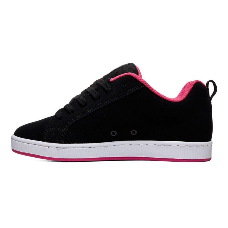 DC Court Graffik Skateschuhe Damen Schwarz Rosa | GRXE-13865