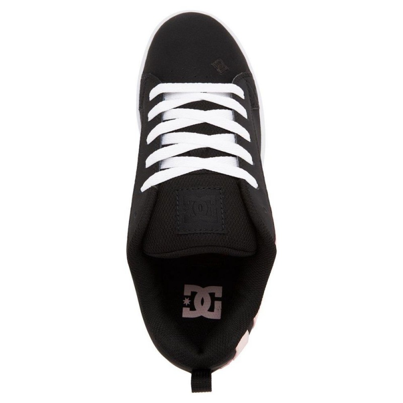 DC Court Graffik Skateschuhe Damen Schwarz Hellrosa | YCLG-14736