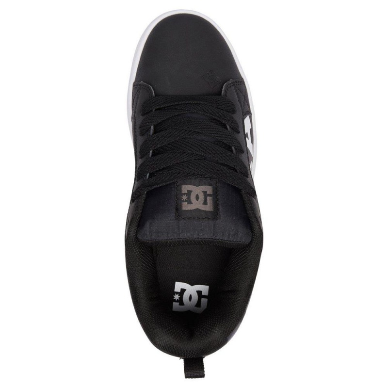 DC Court Graffik Skateschuhe Herren Schwarz Weiß | WFZC-74096