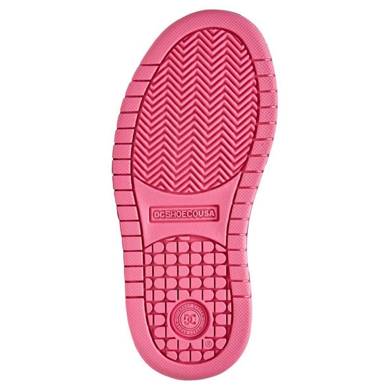 DC Court Graffik Skateschuhe Kinder Schwarz Rosa | SHAY-08129