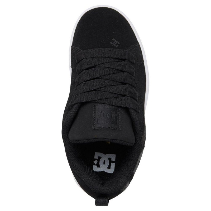 DC Court Graffik Skateschuhe Kinder Schwarz Grau | QRYK-60193