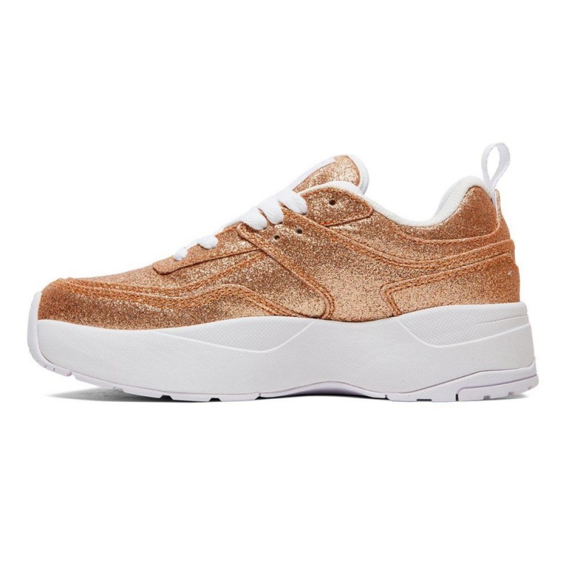 DC E.Tribeka Sportschuhe Damen Gold | NHZL-43057