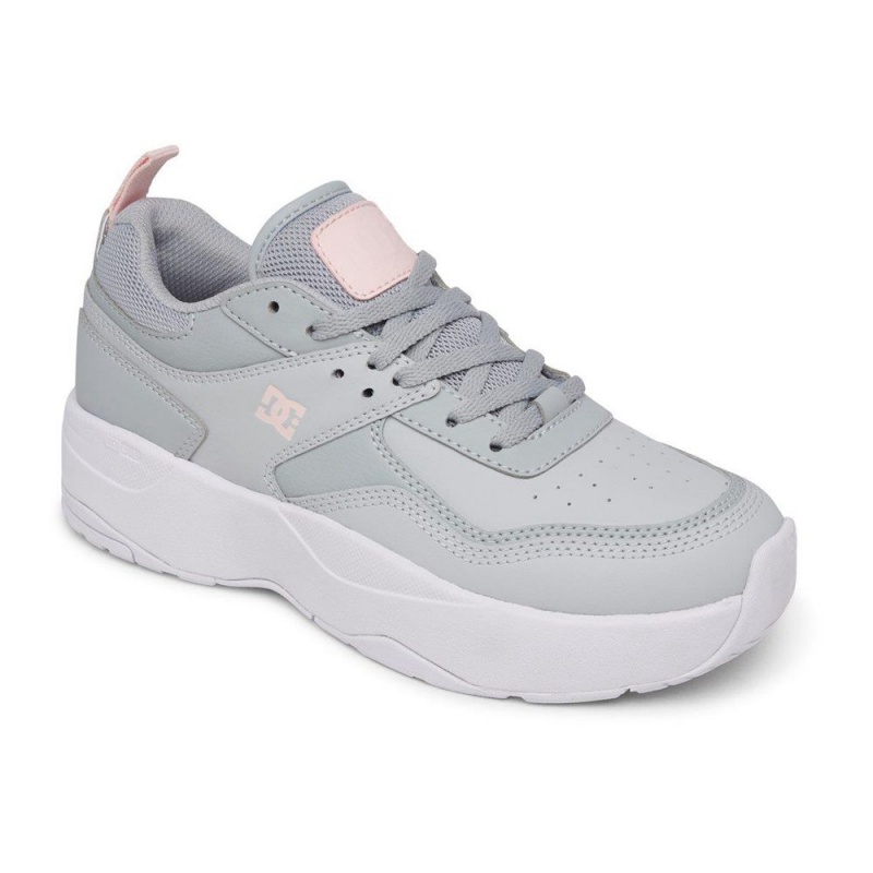 DC E.Tribeka Sportschuhe Damen Grau Rosa | FGRJ-64805