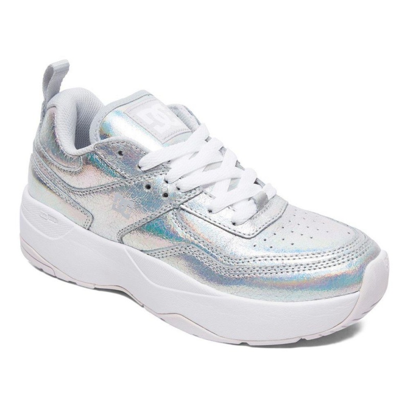 DC E.Tribeka Sportschuhe Damen Silber | OQPB-97861