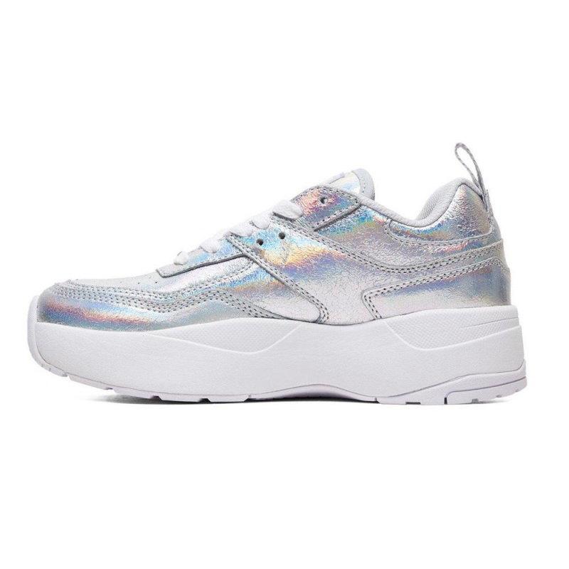 DC E.Tribeka Sportschuhe Damen Silber | OQPB-97861