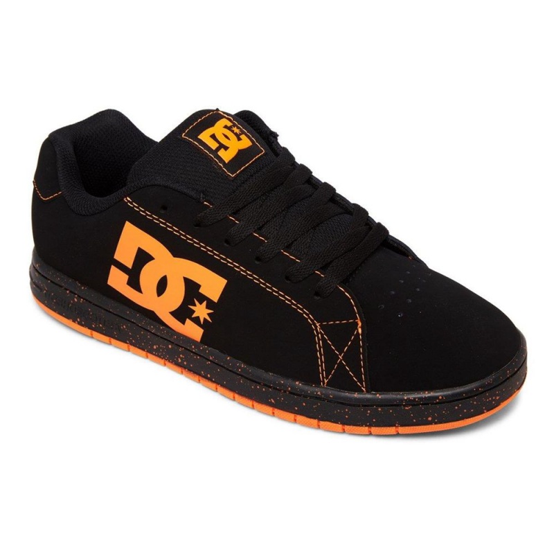 DC Gaveler Skateschuhe Herren Schwarz Orange | IKEZ-92817