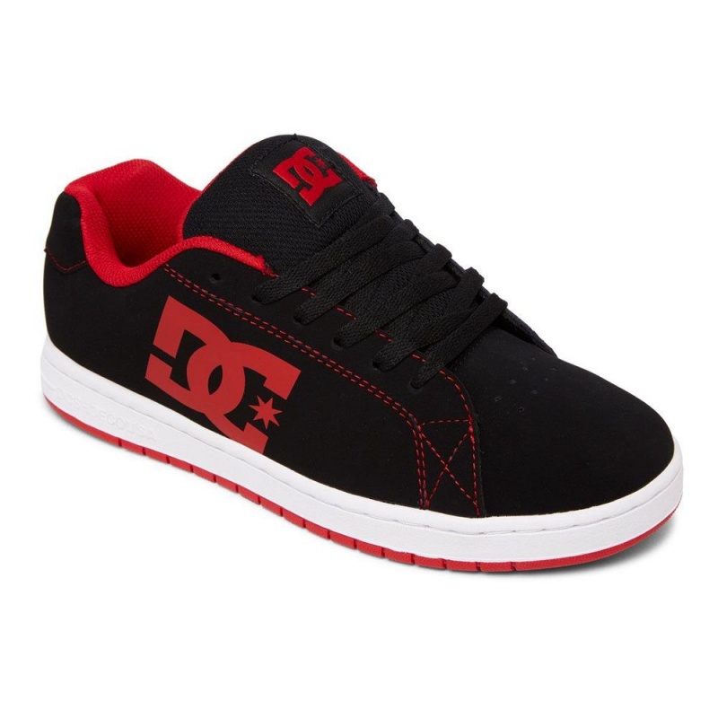 DC Gaveler Skateschuhe Herren Schwarz Rot | YXDK-12473