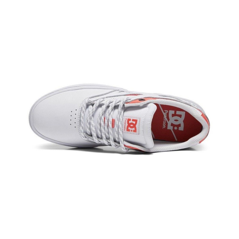 DC JK X Paterson Skateschuhe Herren Weiß Rot | NAGI-98354