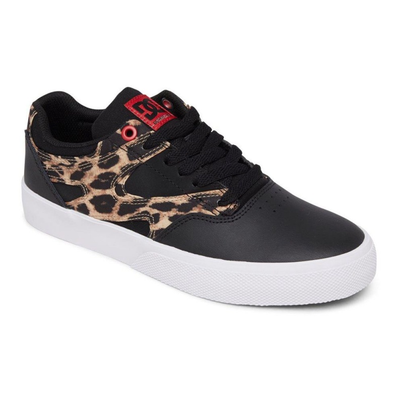 DC Kalis Vulc Skateschuhe Damen Schwarz Leopard | WTUS-17964