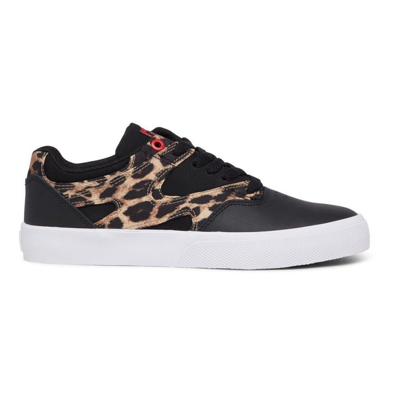 DC Kalis Vulc Skateschuhe Damen Schwarz Leopard | WTUS-17964