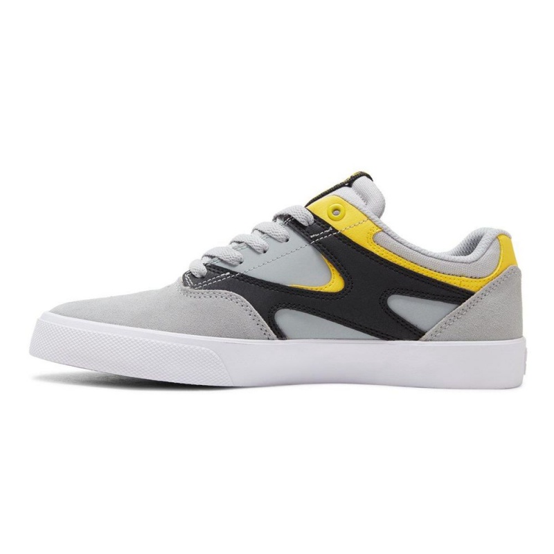 DC Kalis Vulc Skateschuhe Herren Grau Gelb | IELG-26754