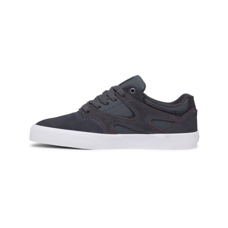 DC Kalis Vulc Skateschuhe Herren Grau Schwarz | BXAS-56943