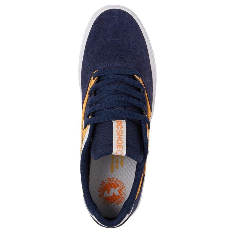 DC Kalis Vulc Skateschuhe Herren Navy Orange | SZMJ-50892