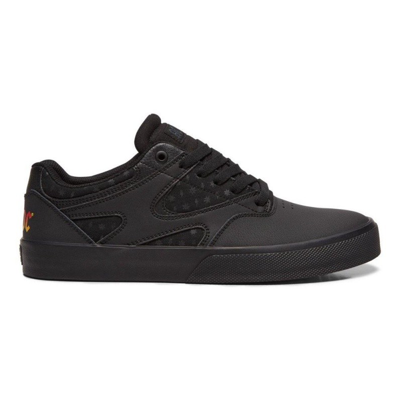 DC Kalis Vulc Skateschuhe Herren Schwarz Grau | MAVY-49352