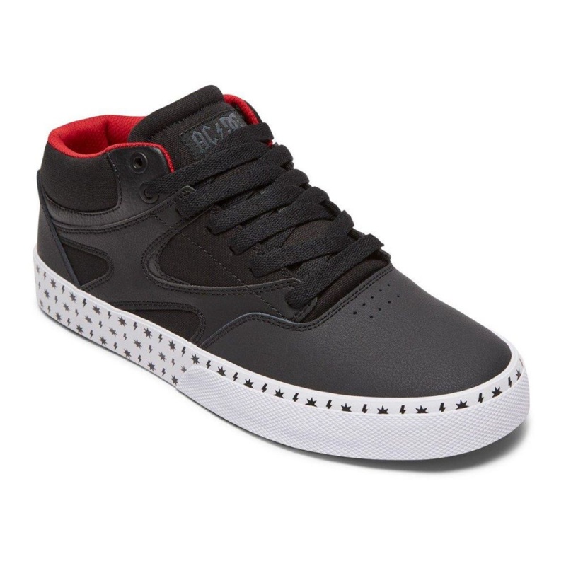 DC Kalis Vulc Skateschuhe Herren Schwarz Rot | SUNY-73649