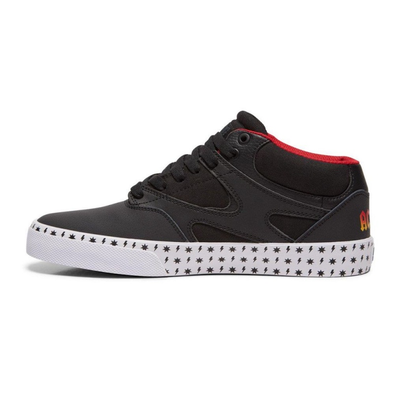 DC Kalis Vulc Skateschuhe Herren Schwarz Rot | SUNY-73649