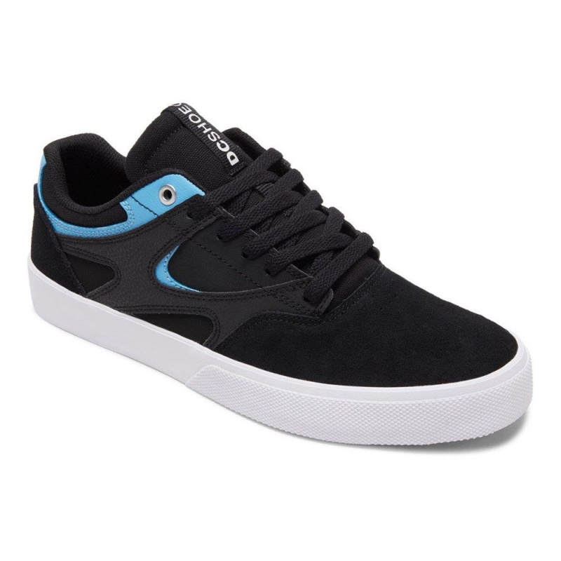 DC Kalis Vulc Skateschuhe Herren Schwarz Blau | VCOT-81542